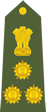 Indian army brigadier shoulder patch