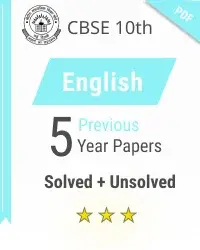 CBSE 10th English solved previous 5 year paper