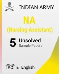 Indian army NA 5 unsolved sample papers Hindi/English